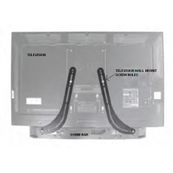 Universal Sound Bar Attachment Bracket to Television