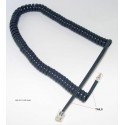 Handset Curly Cord - 2.5metres Black
