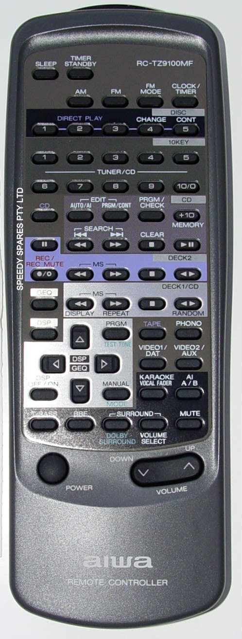 AIWA ワイヤレスリモコン RC-100 AD-F90M AIWA ワイヤレスリモコン RC-100 AD-F90M