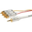 White Pearl Series - 1.5m 3.5mm to Audio / Video Lead