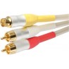 White Pearl Series - 1.5m Audio to Super Video Lead