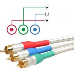 White Peal Series - Component RGB / YUV Video Lead