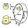 Microwave Turntable Motor - NYLON SHAFT
