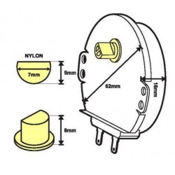 Microwave Turntable Motor - NYLON SHAFT