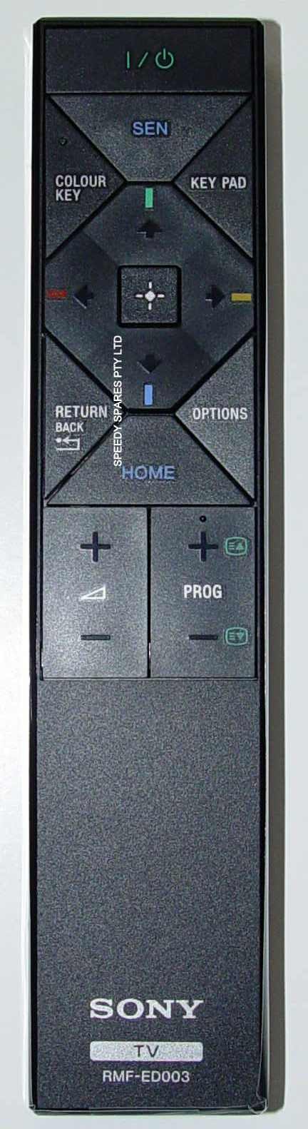 Rmf Ed003 Sony Rmfed003 Television Remote S0149207914 Sony Australia Spare Parts Genuine Sony Remote