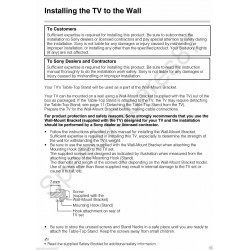 Sony Television Wall Mount Kit