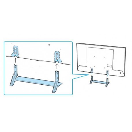 Sony Television KD65X9000E Complete Desktop Stand