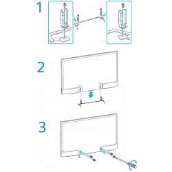 Sony Television KD55X8500C Complete Desktop Stand