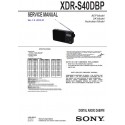 Sony XDR-S40DBP Service Manual