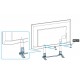 Sony Television KDL55W650D Complete Desktop Stand