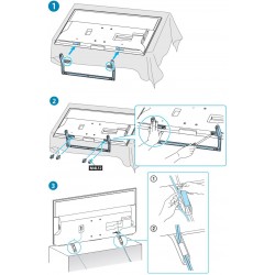Sony Television KD43X8000E Complete Desktop Stand
