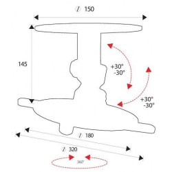 15Kg PROJECTOR CEILING MOUNT BRACKET - SILVER