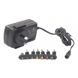 Multi Voltage AC Power Adaptor 30 Watts, 3-12Vdc