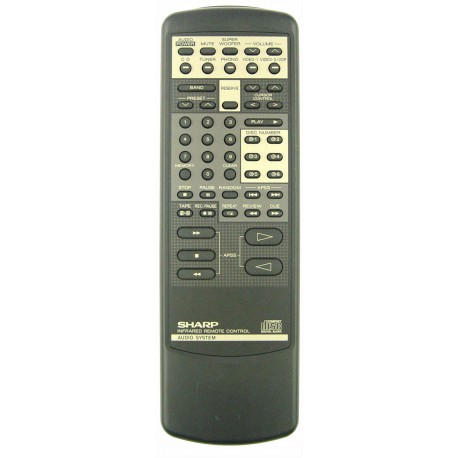 Sharp Audio RRMCG0275AFSA Remote