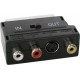 SCART to 3 RCA or S/Video Socket Adaptor