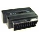 SCART to 3 RCA or S/Video Socket Adaptor