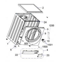 ESV80HA Sharp Washing Machine Exploded Diagram