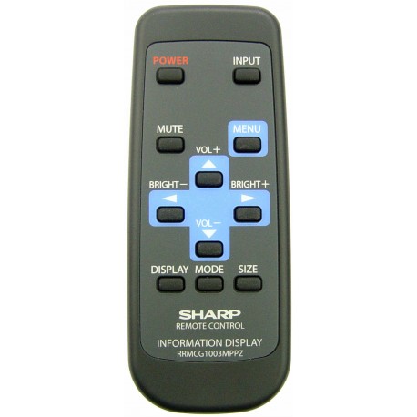 Sharp Television / Display Monitor G1003MPPZ Remote