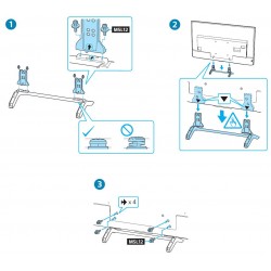 Sony Television KD65X7000E Complete Desktop Stand