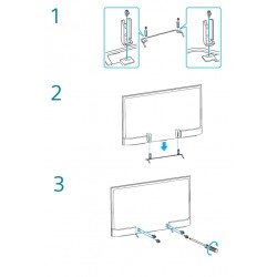 Sony Television KD-49X8300C Complete Desktop Stand