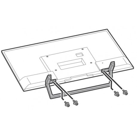 Sony Television KDL49W750D Complete Desktop Stand