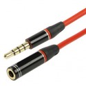 Audio Cord Headphone Extension Cable 3.5mm Quad Plug 1.2Metres