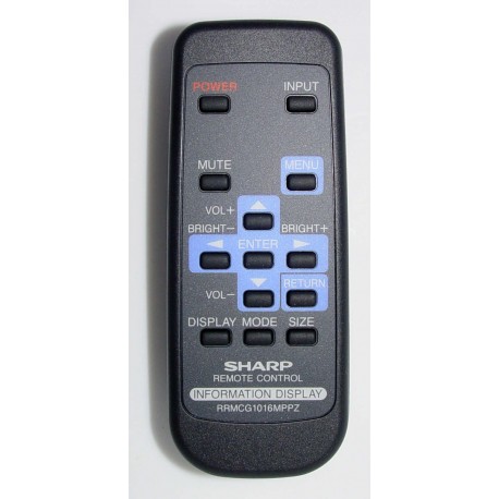 Sharp Touch Information Display Panel RRMCG1016MPPZ Remote