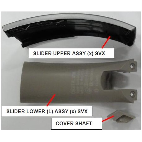 Sony MDR-1000X Headphone LEFT Slider Kit - BLACK