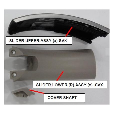 Sony MDR-1000X Headphone RIGHT Slider Kit - BLACK