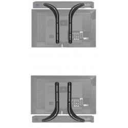 Universal Sound Bar Attachment Bracket to Television