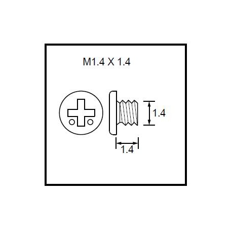 Sony Screw M1.4 EUROPE TYPE