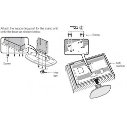 Sharp Television Complete Desktop Stand for LC-32D33X / LC-37D33X