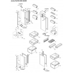 Sharp Refrigerator Exploded Diagram SJFJ676VWH