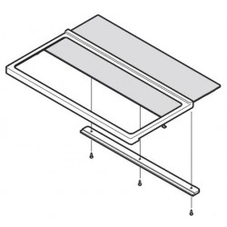 ** NO LONGER AVAILABLE ** Sharp Fridge Glass Shelf for SJ-FJ676V-WH / SJ-F624ST-SL / SJ-F676ST-SL