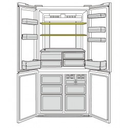 Sharp Fridge Glass Shelf