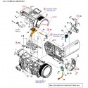 FDR-AX100 / FDR-AX100E / HDR-CX900 / HDR-CX900E Sony Camera Exploded Diagram
