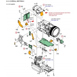 FDR-AX100 / FDR-AX100E / HDR-CX900 / HDR-CX900E Sony Camera Exploded Diagram