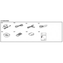 FDR-AX100 / FDR-AX100E / HDR-CX900 / HDR-CX900E Sony Camera Exploded Diagram