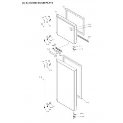 Sharp Refrigerator Exploded Diagram SJGC584V-BK/SL