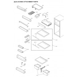 Sharp Refrigerator Exploded Diagram SJGC584V-BK/SL