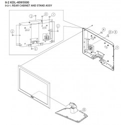 KDL-32W5500 / KDL-40W5500 / KDL-46W5500 Sony Television Exploded Diagram