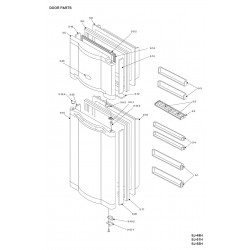 Sharp Refrigerator Exploded Diagram  SJ48HWH / SJ51HWH / SJ55HWH
