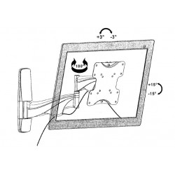 Universal Television TILTABLE Wall Bracket 23-37inch