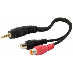 Audio Cord 2x RCA Sockets to 3.5mm