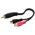 Audio Cord 2x RCA Sockets to 3.5mm