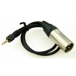 Sony 3-pole Locking Mini Plug to XLR Male Cable 0.46m