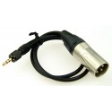 Sony 3-pole Locking Mini Plug to XLR Male Cable 0.46m