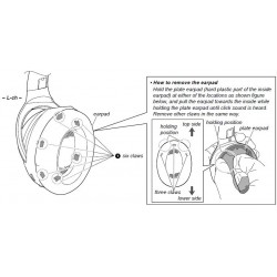 Sony WH1000XM3 Ear Pad - BLACK / SILVER