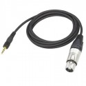 Sony 3-pole Locking Mini Plug to XLR Female Cable 1.5m