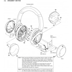 WH-1000XM3 Sony Audio Exploded Diagram